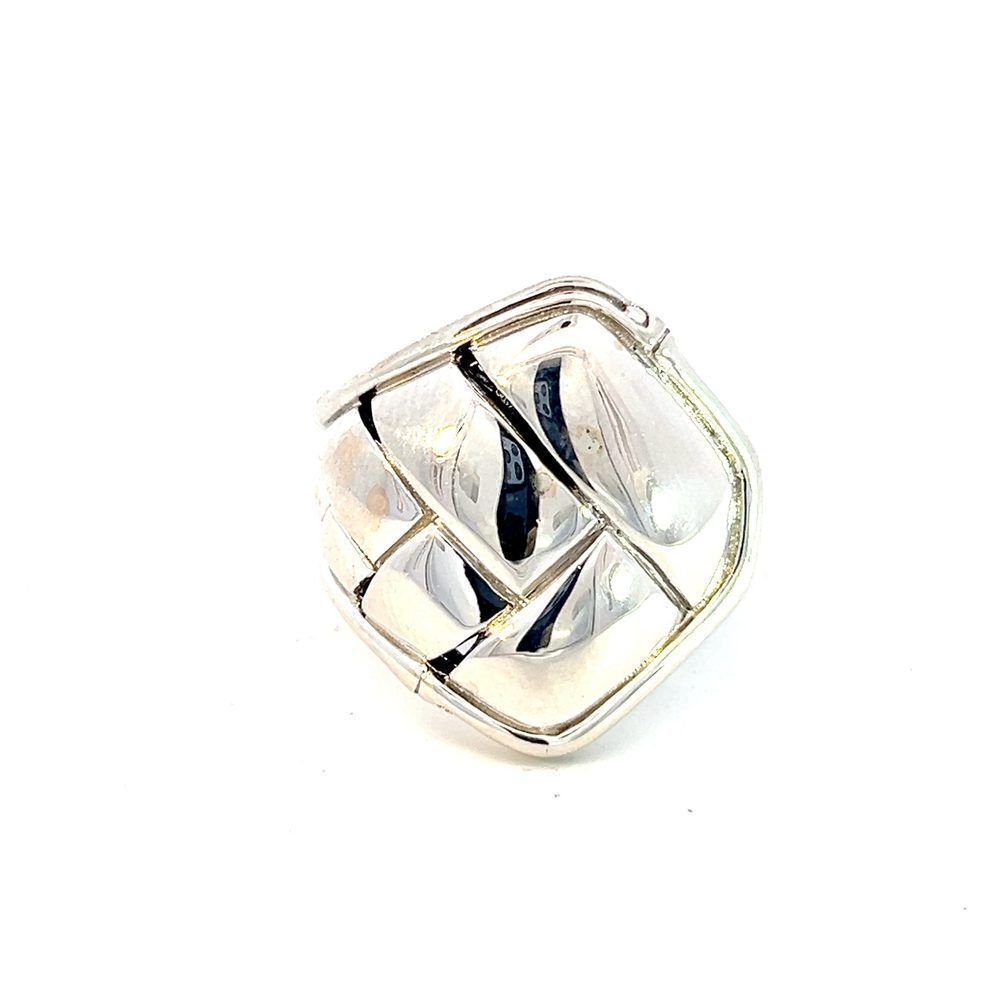 John Hardy Estate Woven Bamboo Style Ring 7.25 Silver JH75